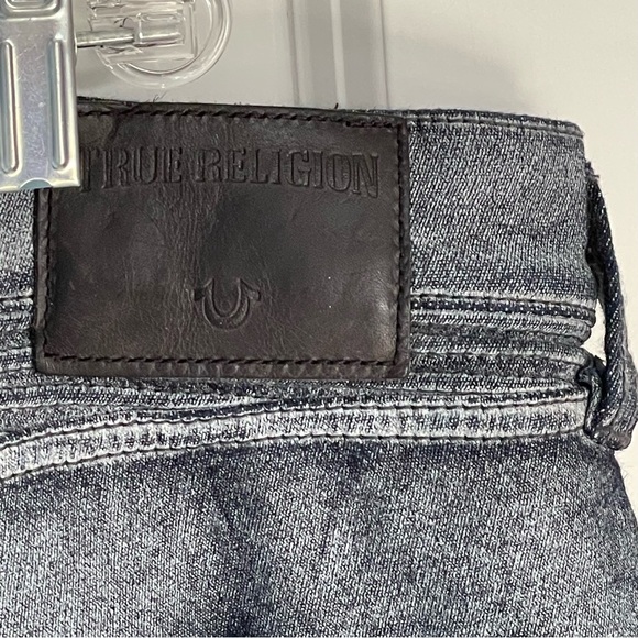 True Religion Gray Rocco Relaxed Moto Skinny Jeans - 35660 - Picture 9 of 14